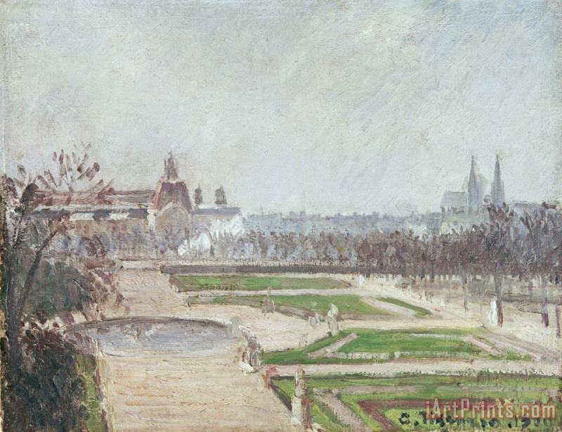 The Tuileries Gardens And The Louvre painting - Camille Pissarro The Tuileries Gardens And The Louvre Art Print