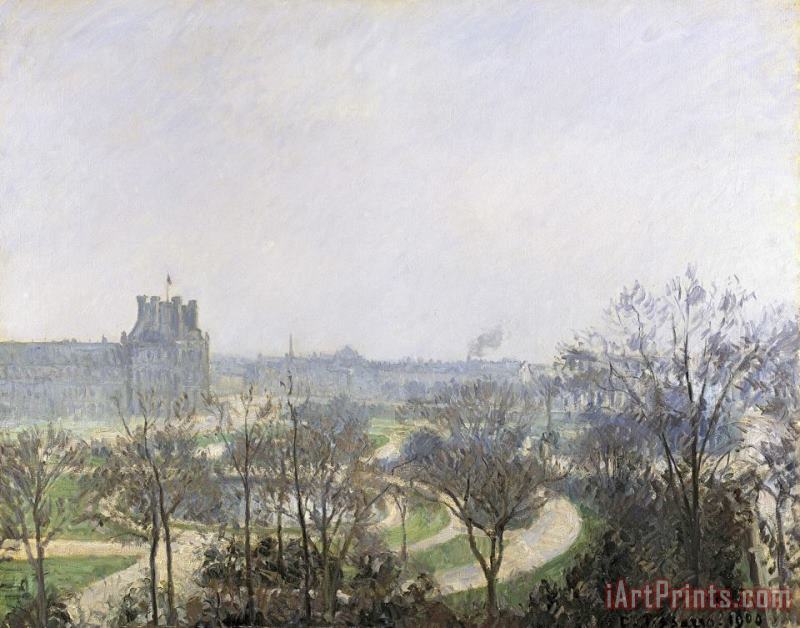 Tuileries Gardens painting - Camille Pissarro Tuileries Gardens Art Print