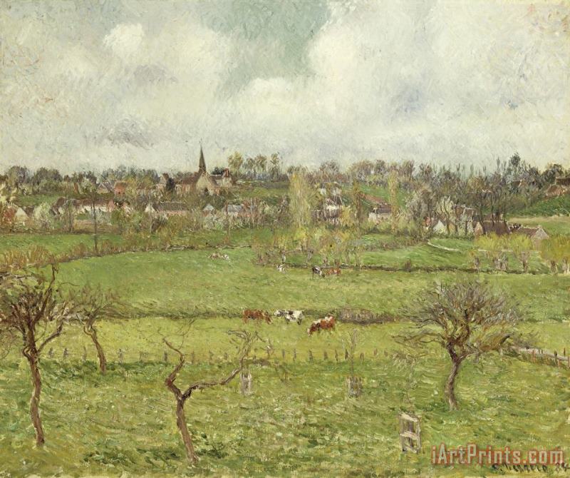Camille Pissarro View of Bazincourt Art Print