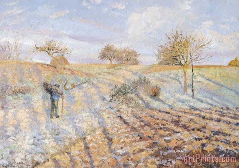 White Frost painting - Camille Pissarro White Frost Art Print