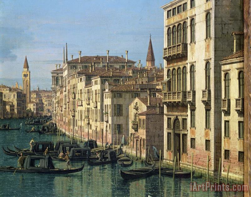 Entrance to the Grand Canal Looking West painting - Canaletto Entrance to the Grand Canal Looking West Art Print
