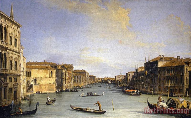 Canaletto Grand Canal From The Palazzo Balbi Art Painting