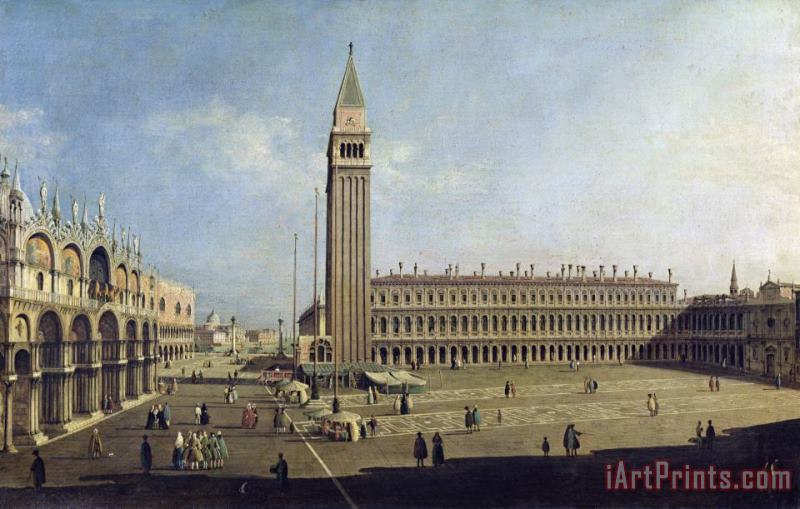 Piazza San Marco Venice painting - Canaletto Piazza San Marco Venice Art Print