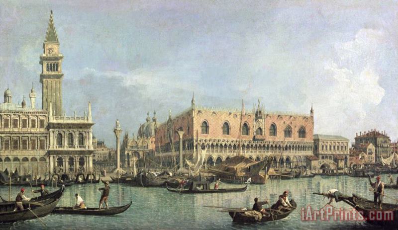 Canaletto The Molo and the Piazzetta San Marco Art Print