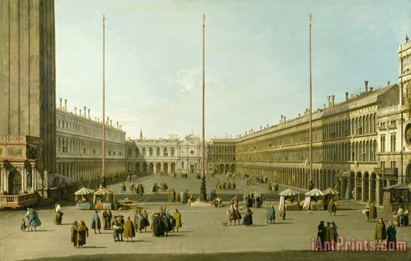 The Piazza San Marco painting - Canaletto The Piazza San Marco Art Print