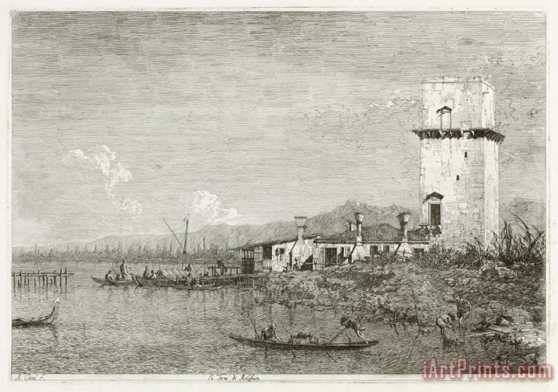 Canaletto The Tower of Malghera Art Print