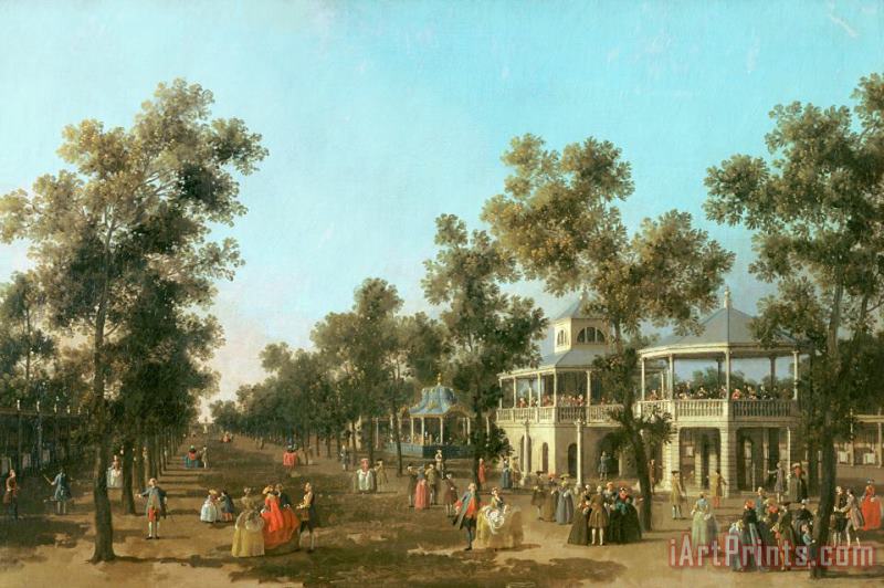 Canaletto Vauxhall Gardens the Grand Walk Art Painting