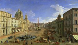 Canaletto View of the Piazza Navona painting