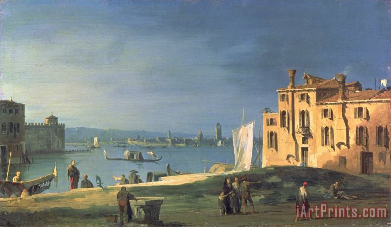 View of Venice painting - Canaletto View of Venice Art Print