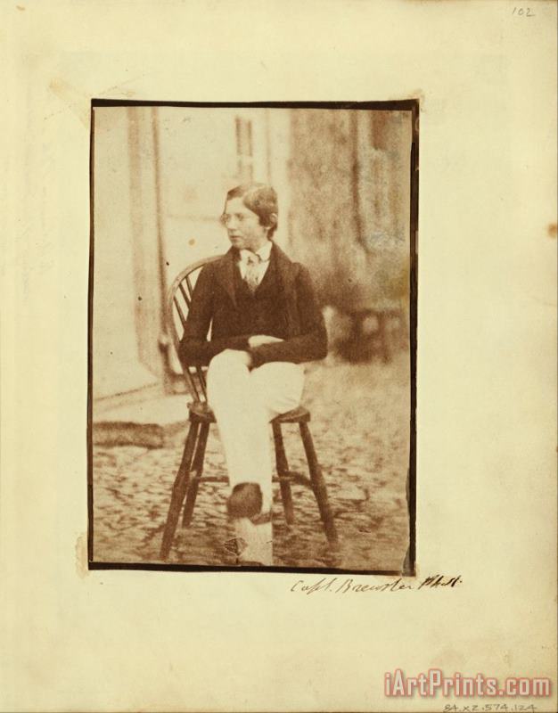 Capt. Henry Craigie Brewster Portrait of a Young Boy. Art Print