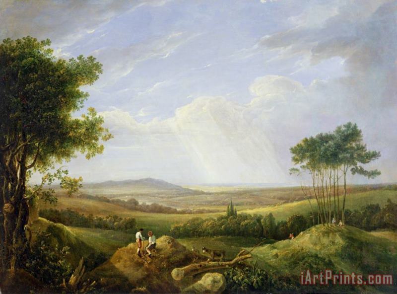 Captain Thomas Hastings Landscape with Figures Art Print