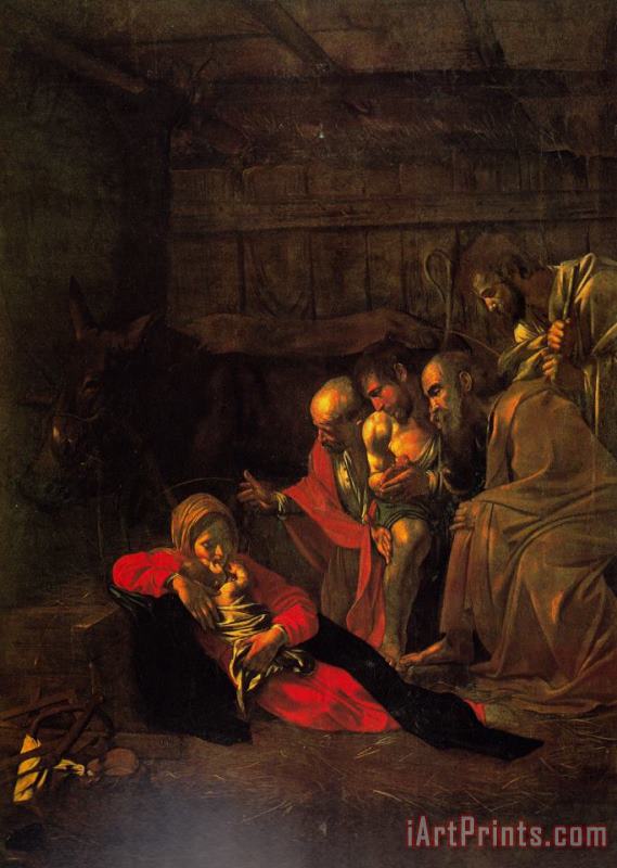 Caravaggio Adorationshepherds 1609 Art Painting
