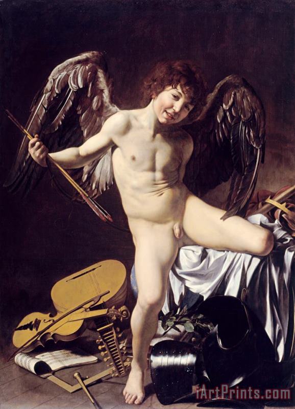 Amor Vincit Omnia painting - Caravaggio Amor Vincit Omnia Art Print
