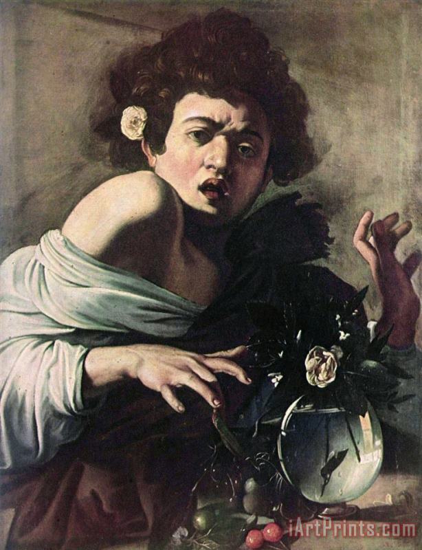 Caravaggio Boy Bitten by a Lizard Art Painting