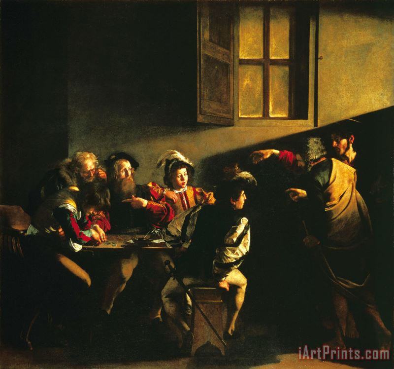 Caravaggio Calling of St Matthew Art Print