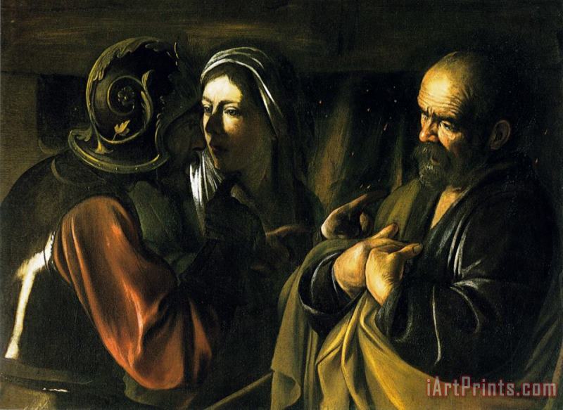 Caravaggio Denial St Peter Art Painting