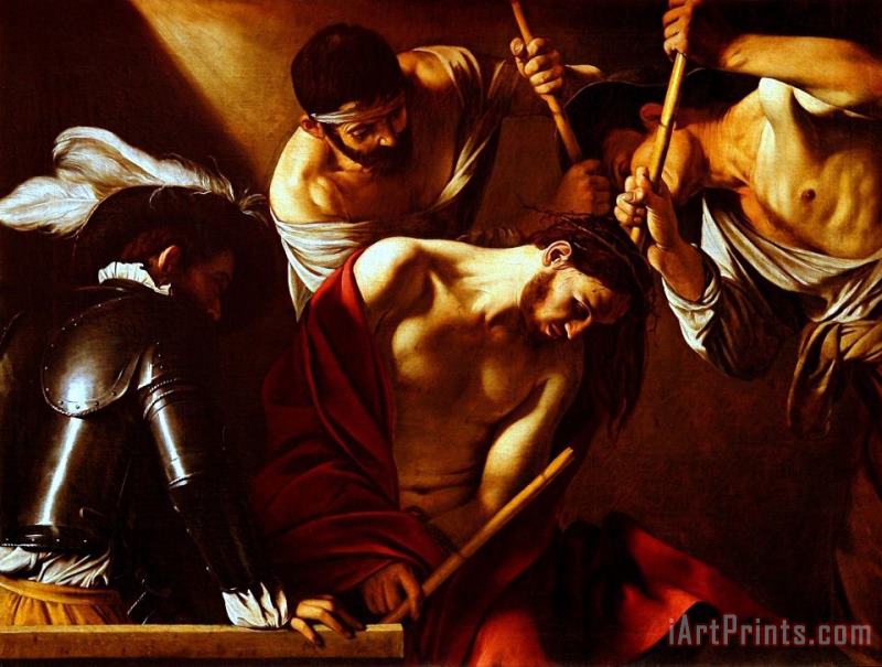 Caravaggio Dornenkronung Christi Art Print