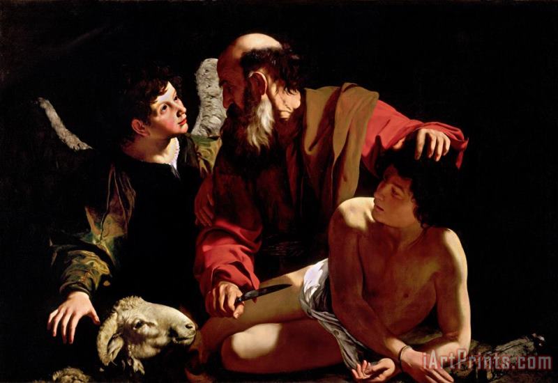Sacrifice of Isaac painting - Caravaggio Sacrifice of Isaac Art Print