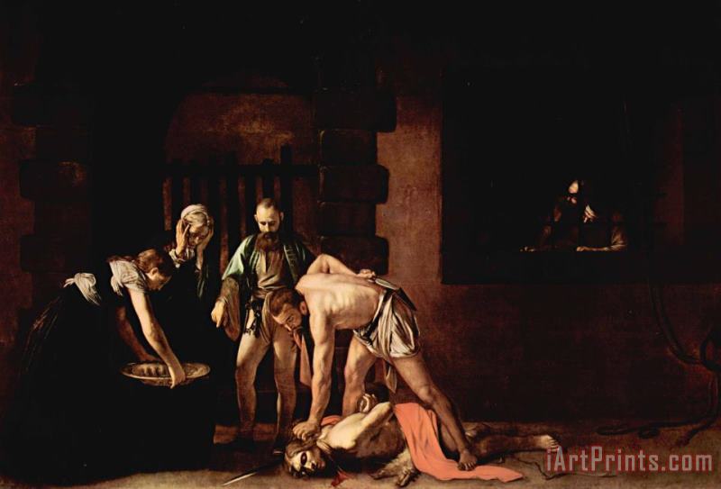 The Beheading of St. John The Baptist painting - Caravaggio The Beheading of St. John The Baptist Art Print