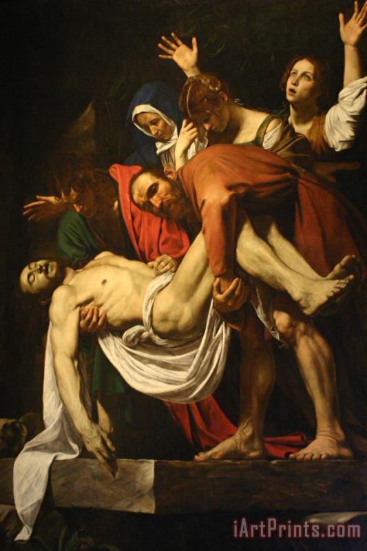 The Entombment of Christ painting - Caravaggio The Entombment of Christ Art Print