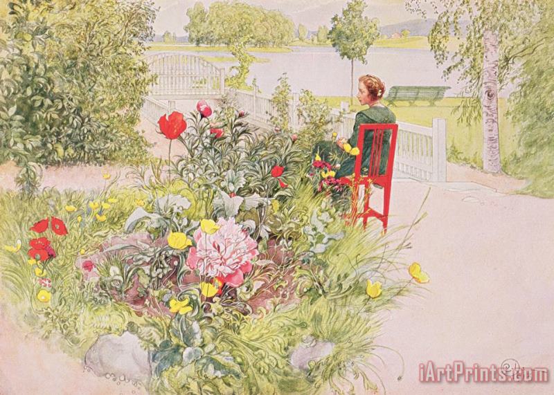 Summer In Sundborn painting - Carl Larsson Summer In Sundborn Art Print