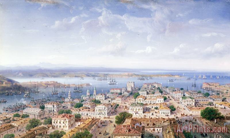 Carlo Bossoli View of Sebastopol Art Print
