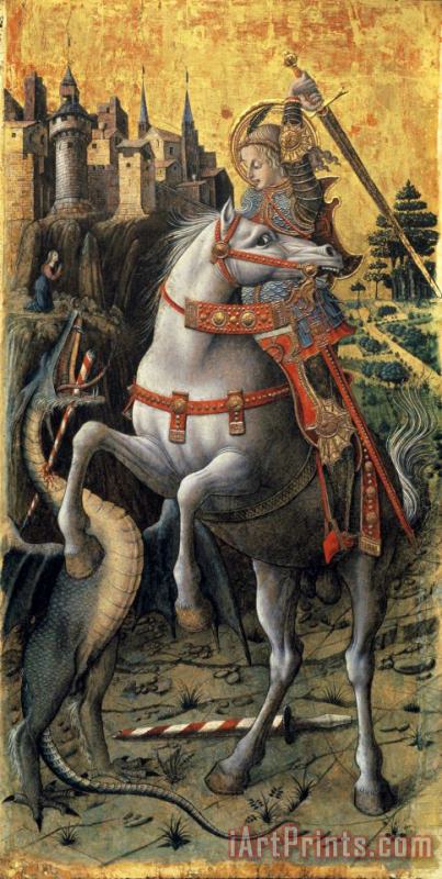 Carlo Crivelli Saint George Slaying The Dragon Art Print