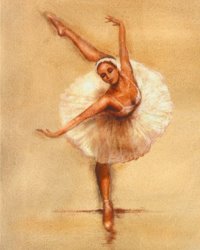 Caroline Gold Ballerina I