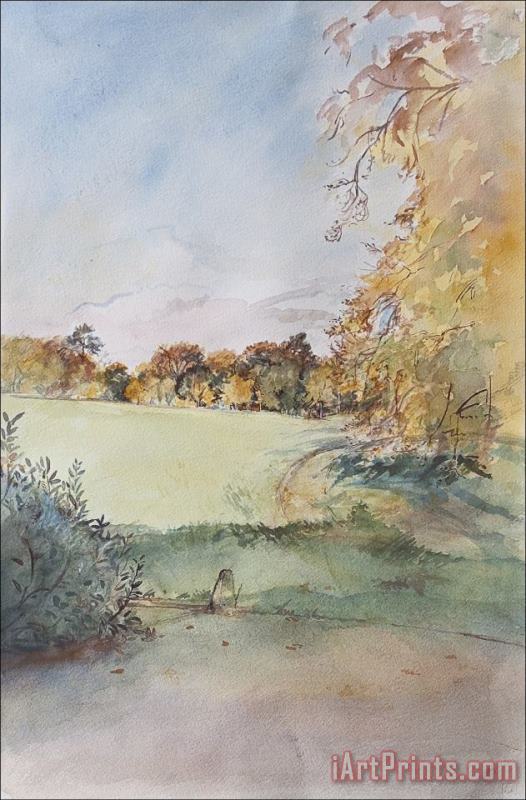 Autumn painting - Caroline Hervey-Bathurst Autumn Art Print