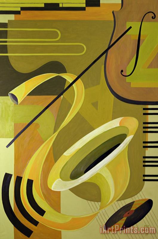 Jazz painting - Carolyn Hubbard-Ford Jazz Art Print