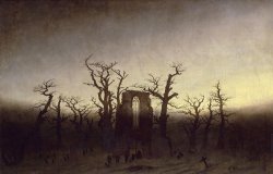 Caspar David Friedrich Abbey In An Oak Forest painting