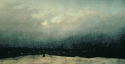 Caspar David Friedrich Monk by sea painting