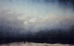 Caspar David Friedrich Monk By Sea painting