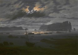 Caspar David Friedrich Northern Sea in The Moonlight painting