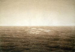 Caspar David Friedrich Sea at Sunrise painting