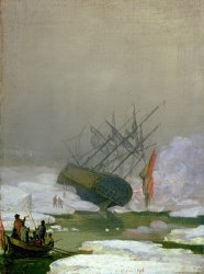 Caspar David Friedrich Ship in The Polar Sea, 12th December 1798 painting