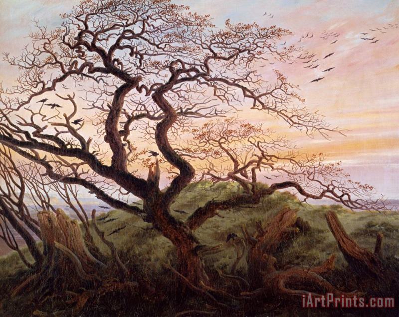 Caspar David Friedrich The Tree of Crows Art Painting