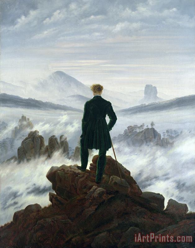 The Wanderer above the Sea of Fog painting - Caspar David Friedrich The Wanderer above the Sea of Fog Art Print