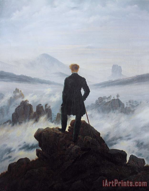 Wanderer Above The Sea of Fog painting - Caspar David Friedrich Wanderer Above The Sea of Fog Art Print