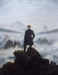 Caspar David Friedrich Wanderer Above The Sea of Fog painting