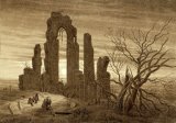 Contemporary Age Paintings and Prints - Winter - Night - Old Age And Death (from The Times of Day And Ages of Man Cycle of 1803) by Caspar David Friedrich