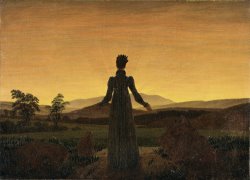 Caspar David Friedrich Woman Before The Rising Sun (woman Before The Setting Sun) painting