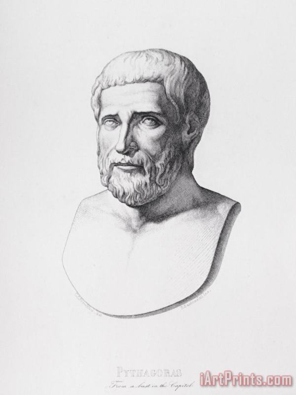 Portrait Of Pythagoras painting - CC Perkins Portrait Of Pythagoras Art Print
