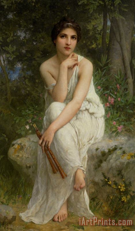 The Flute Player painting - Charles Amable Lenoir The Flute Player Art Print