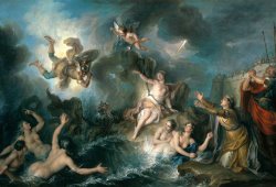 Charles Antoine Coypel Perseus Rescuing Andromeda painting