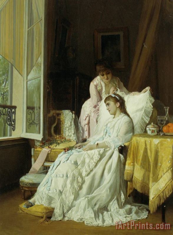 Charles Baugniet The Convalescent Art Painting