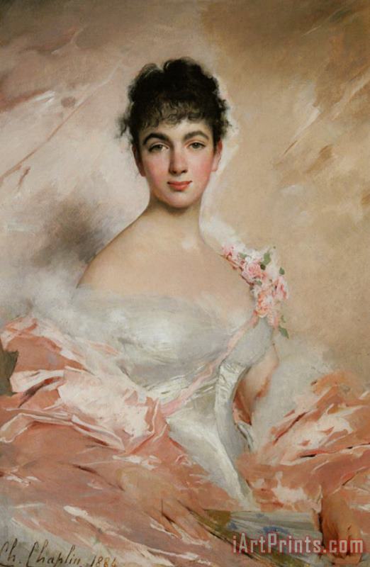 Femme En Rose painting - Charles Chaplin Femme En Rose Art Print