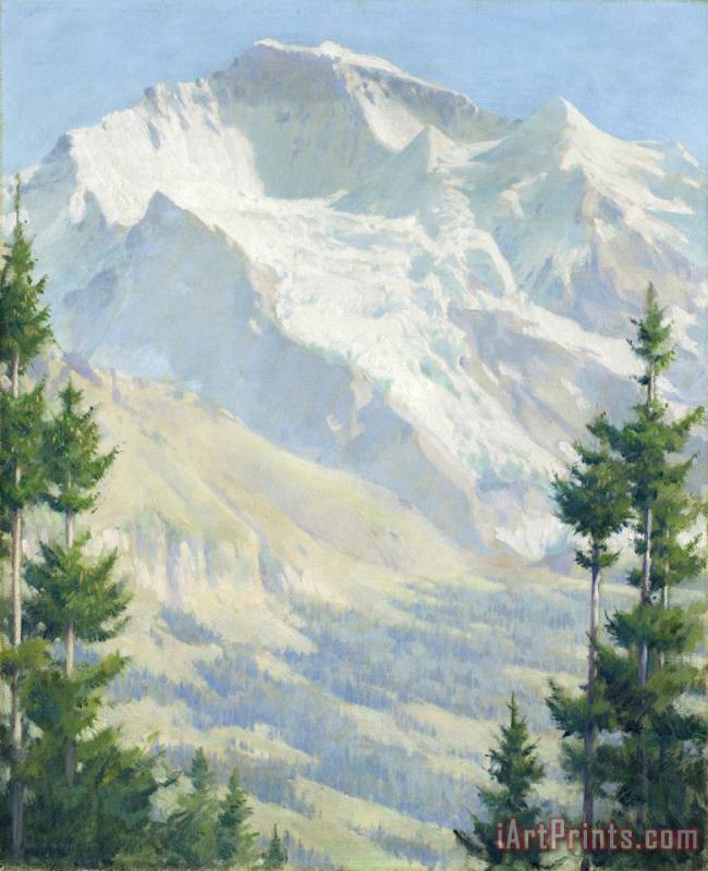 The Jungfrau, Afternoon Sunlight painting - Charles Courtney Curran The Jungfrau, Afternoon Sunlight Art Print