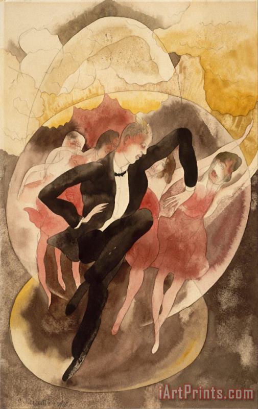 Charles Demuth In Vaudeville (dancer with Chorus) Art Print