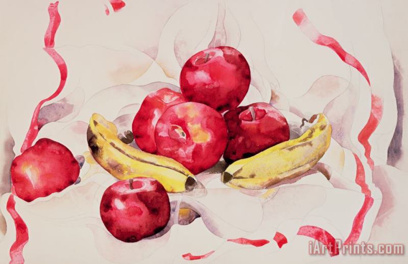 Still Life with Apples and Bananas painting - Charles Demuth Still Life with Apples and Bananas Art Print